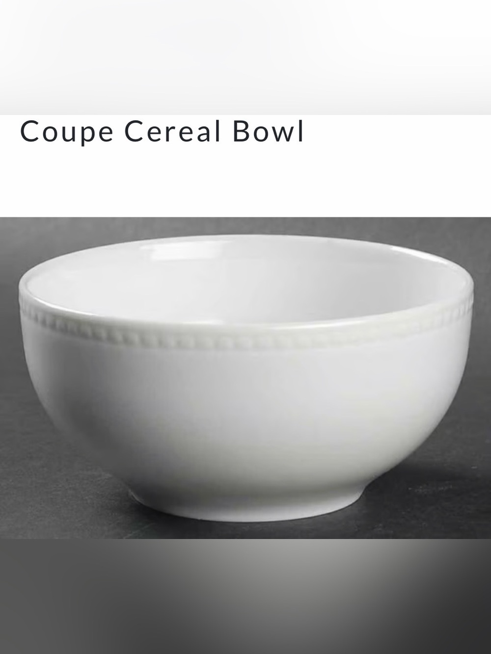 Like new Apilco beaded hemstitch Bowl Porcelain Dinnerware White set of 2 France